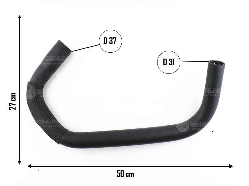 CAUPLAS MANGUERA RADIADOR INFERIOR FORD SIERRA  =YACO 265