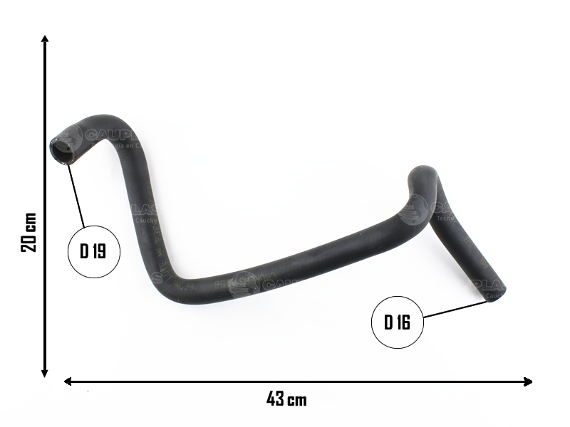 CAUPLAS MANGUERA VASO DE EXPANSION FORD SIERRA =YACO 306