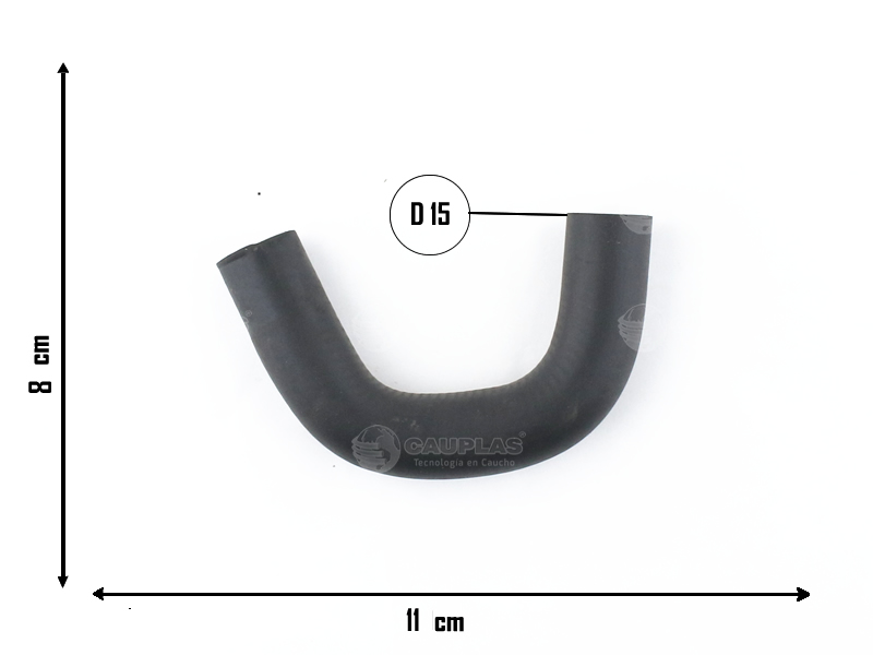 CAUPLAS MANGUERA RADIADOR INTERMEDIARIO A SALIDA CALEF FORD SIERRA  =YACO 302