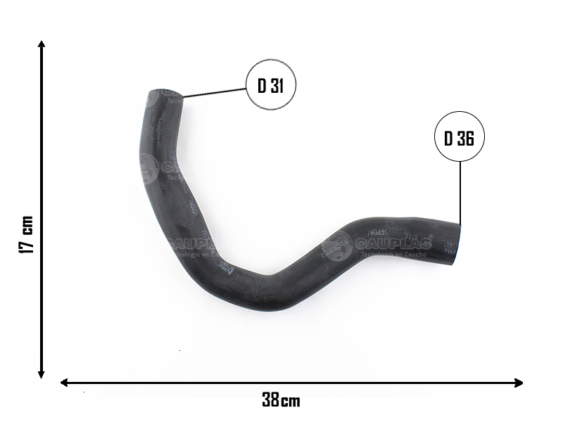 CAUPLAS MANGUERA RADIADOR SUP FORD ESCORT OEM:86AU8260BA =YACO 260