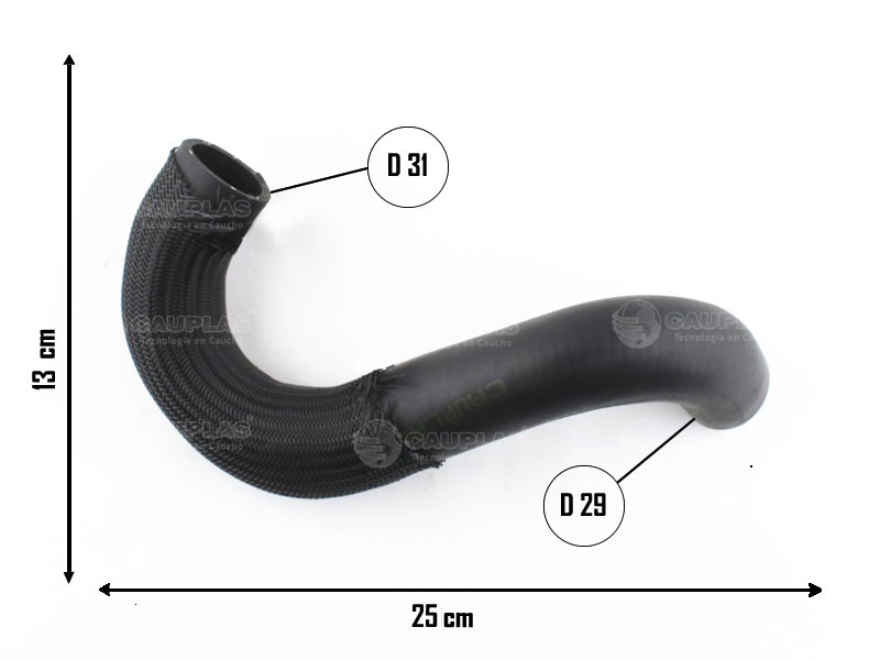 CAUPLAS MANGUERA RADIADOR INFERIOR FORD ESCORT OEM:L541121051 =YACO 1389