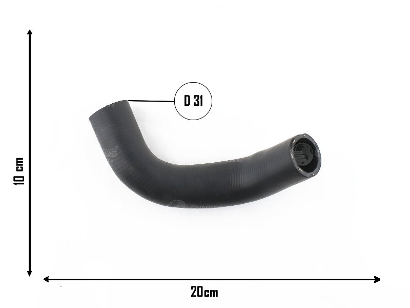 CAUPLAS MANGUERA RADIADOR INFERIOR FORD ESCORT OEM:84AU8286C =YACO 273