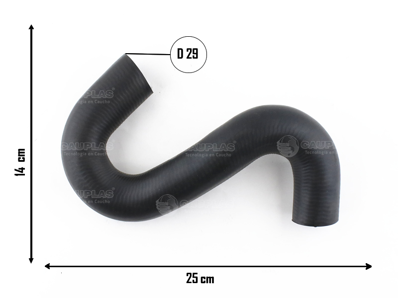 CAUPLAS MANGUERA FORD ESCORT RADIADOR INFERIOR  =YACO 1341