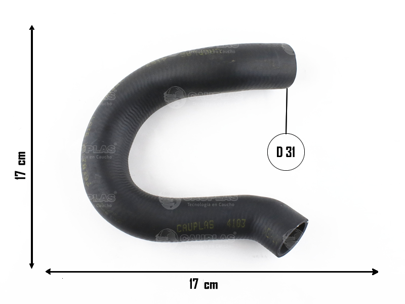 CAUPLAS MANGUERA RADIADOR SUPERIOR FORD TAUNUS  =YACO 120