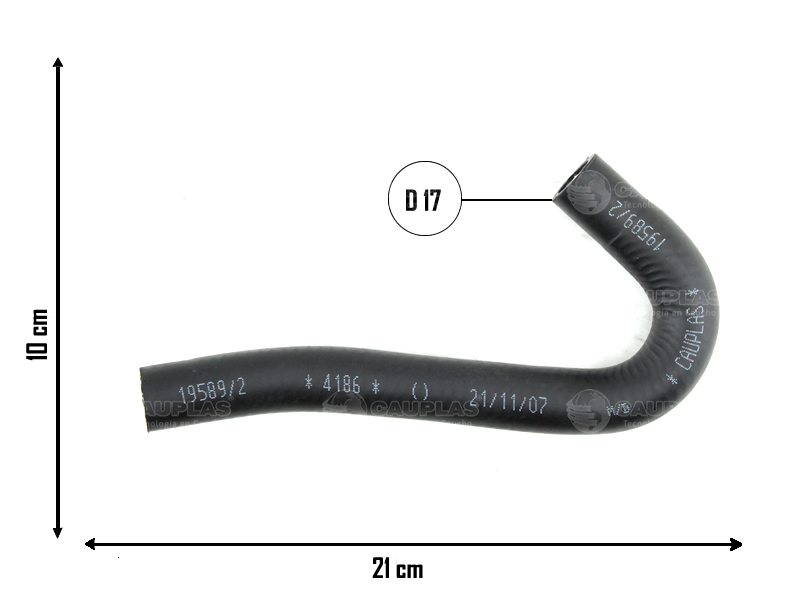 CAUPLAS MANGUERA CALEFACTOR FORD TAUNUS OEM:81BR18472E =YACO 121