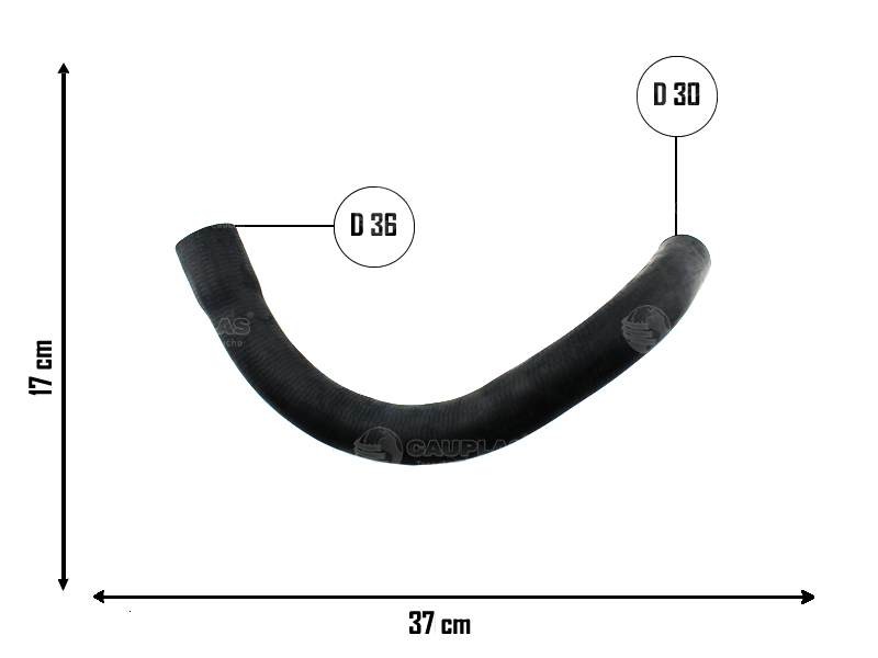 CAUPLAS MANGUERA RADIADOR INFERIOR FORD FALCON OEM:CODD8286A =YACO 408