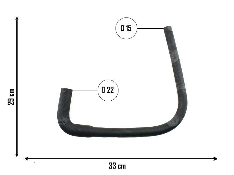 CAUPLAS MANGUERA CALEFACTOR ENTRADA FORD ESCORT =YACO 1477