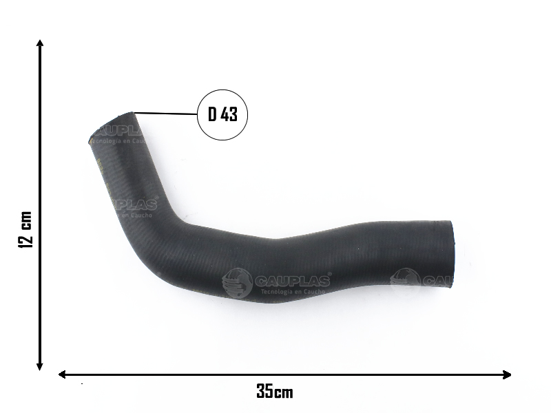 CAUPLAS MANGUERA RADIADOR SUPERIOR F100 OEM:C6TT8260A =YACO 68