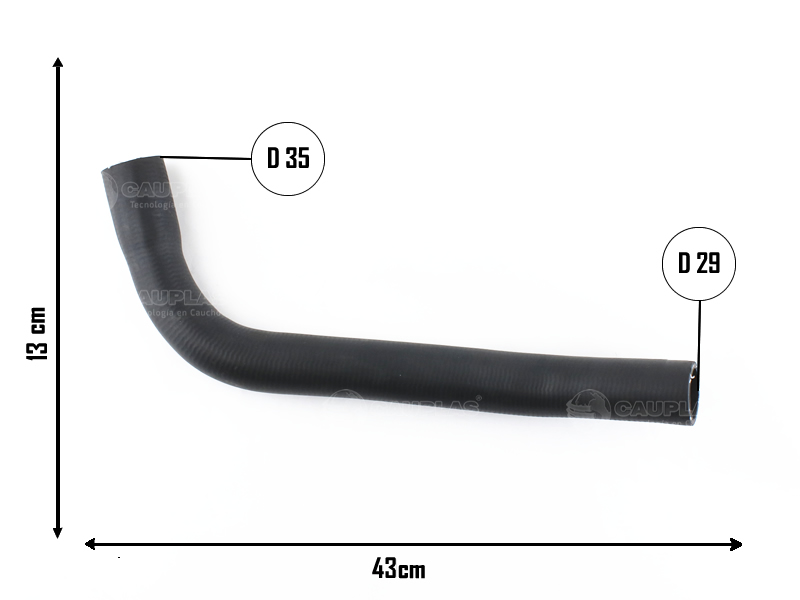 CAUPLAS MANGUERA RADIADOR SUPERIOR F100 OEM:87TR8260B =YACO 676