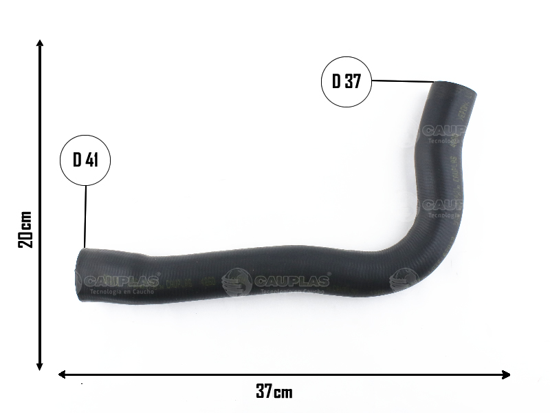 CAUPLAS MANGUERA RADIADOR SUPERIOR F100 OEM: 87TR8260C =YACO 1062