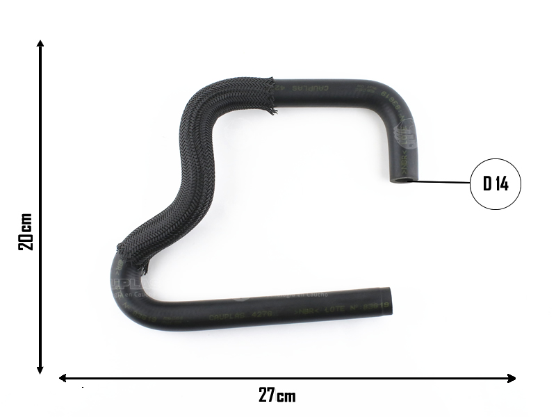 CAUPLAS MANGUERA DIREC HIDR ALIMENTACION FORD ESCORT OEM:VA11251 =YACO 1392