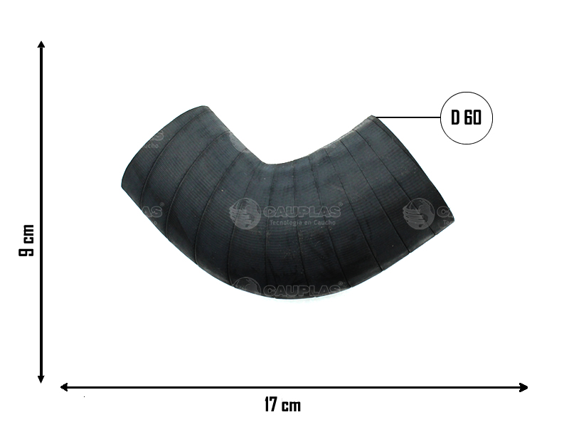 CAUPLAS MANGUERA CONEXION RAD A INTERCOOLER F100 F1000 F4000  =YACO 1790