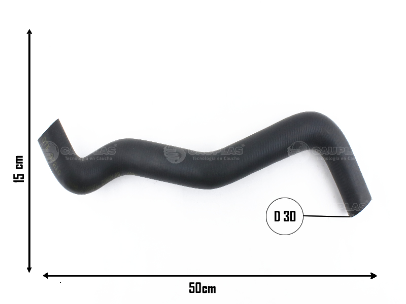 CAUPLAS MANGUERA RADIADOR SUP FORD ESCORT ORION VW  POINTER OEM:547121101B =YACO 1487