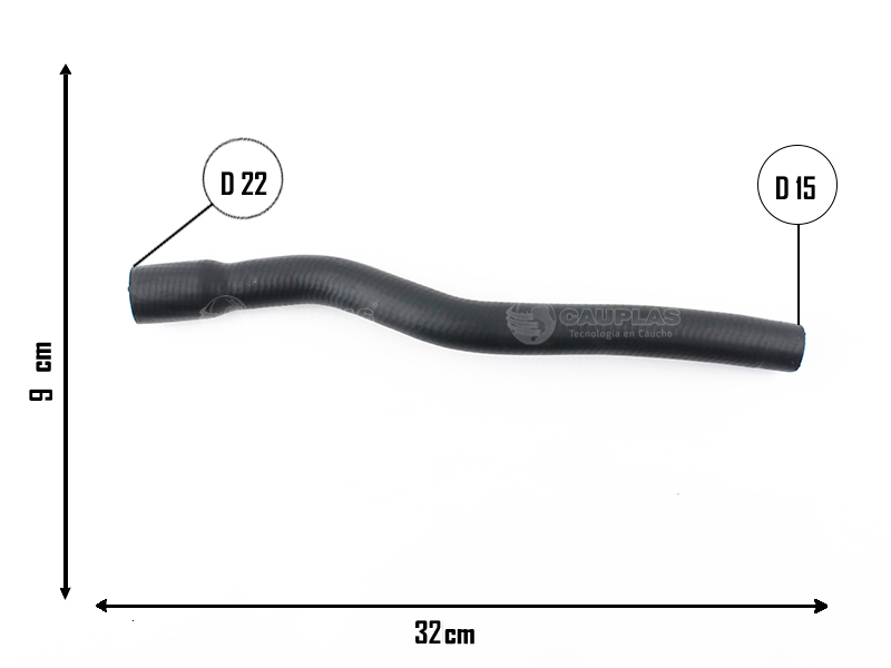 CAUPLAS MANGUERA CALEFACTOR ENTRADA FORD GALAXY =YACO 1717