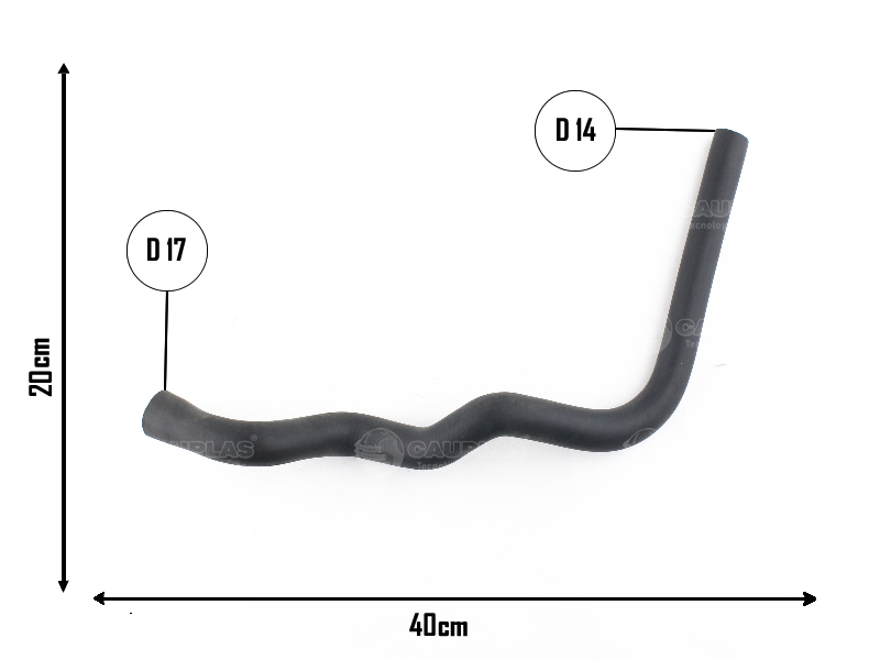 CAUPLAS MANGUERA VASO DE EXPAN. SUP. FORD ORION VW POINTER OEM:547121109 =YACO 1532