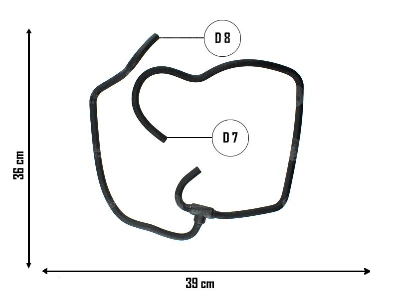 CAUPLAS MANGUERA BOMBA DE AGUA A TUBO RIGIDO FORD ESCORT = YACO 1994