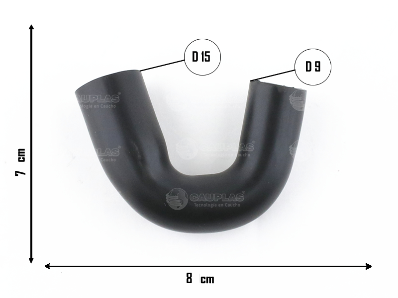 CAUPLAS MANGUERA DESCARGA DE GASES FORD ESCORT COURIER FIESTA I =YACO 2390