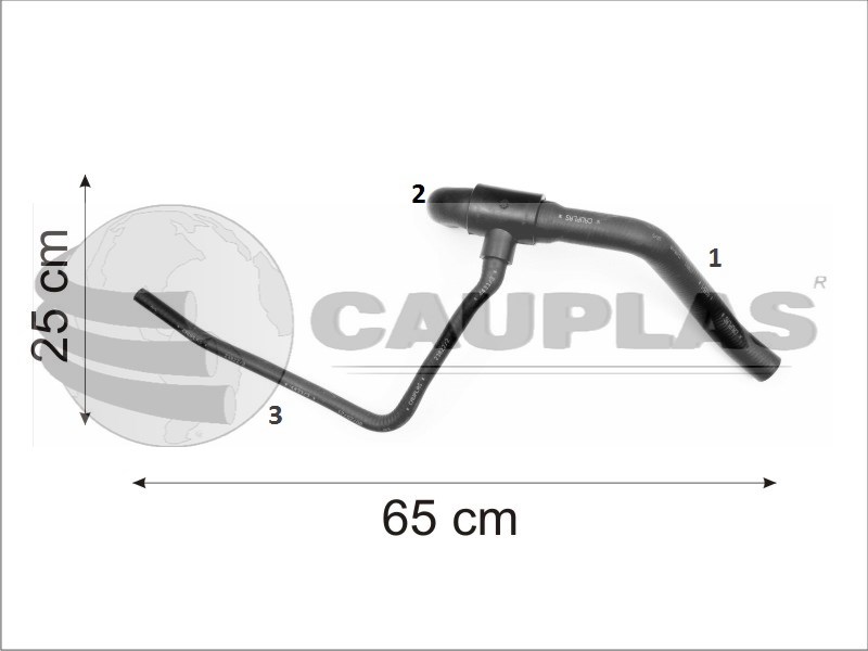 CAUPLAS MANGUERA RADIADOR SUP FORD FIESTA I OEM:96FB8B274AG =YACO 2344