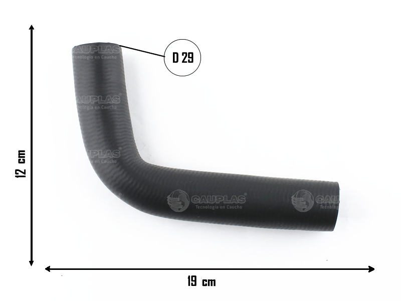 CAUPLAS MANGUERA RADIADOR SUP FORD FALCON  =YACO 407