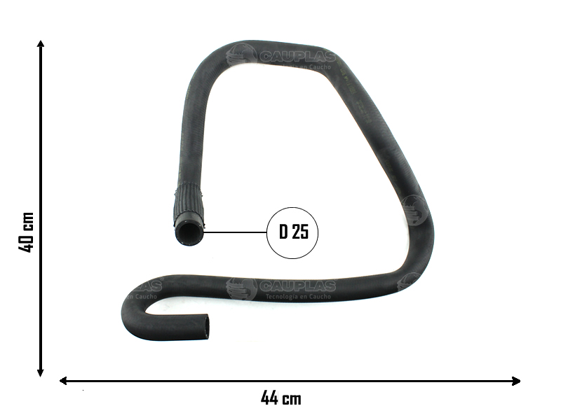 CAUPLAS MANGUERA RADIADOR INFERIOR FORD KA I  =YACO 3449