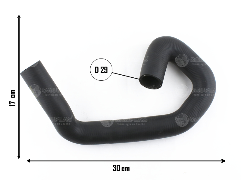 CAUPLAS MANGUERA RADIADOR INFERIOR FORD FOCUS II   =YACO 3875