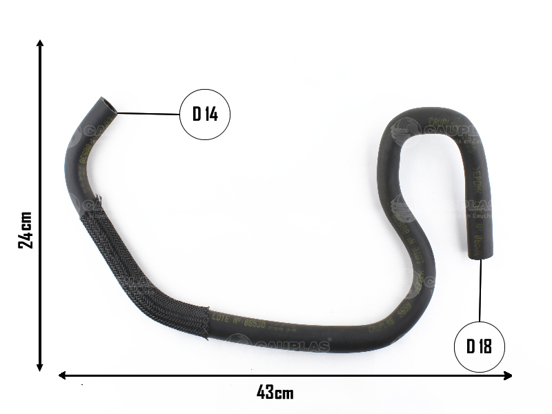 CAUPLAS MANGUERA VASO DE EXPANSION INF FORD FOCUS I OEM:3S458K276AB =YACO 3066
