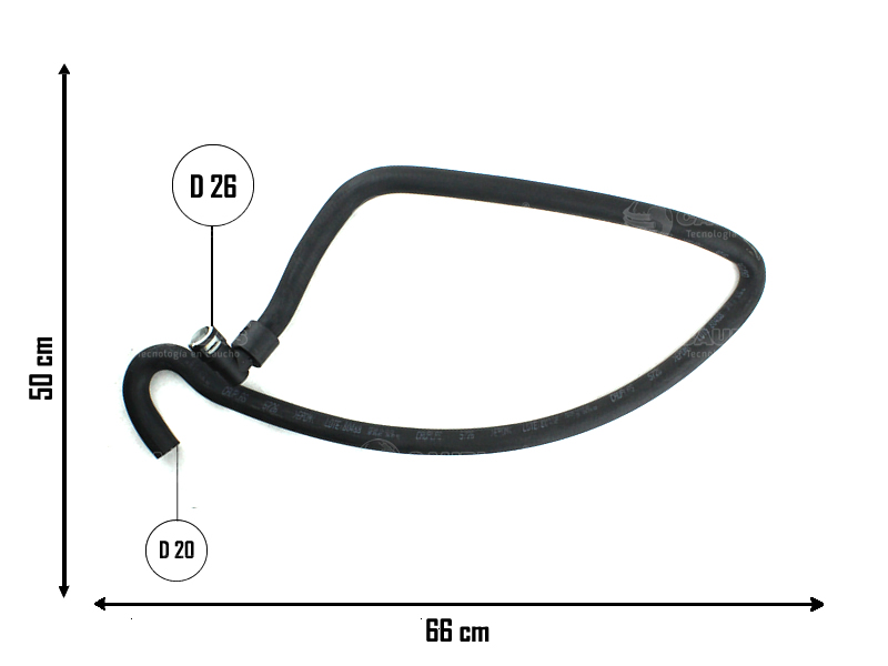 CAUPLAS MANGUERA CALEFACCION SALIDA FORD TRANSIT OEM:1085641 =YACO 2812