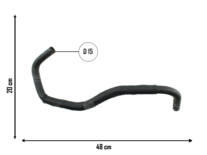 CAUPLAS MANGUERA CALEFACCION FORD RANGER I =YACO 4082