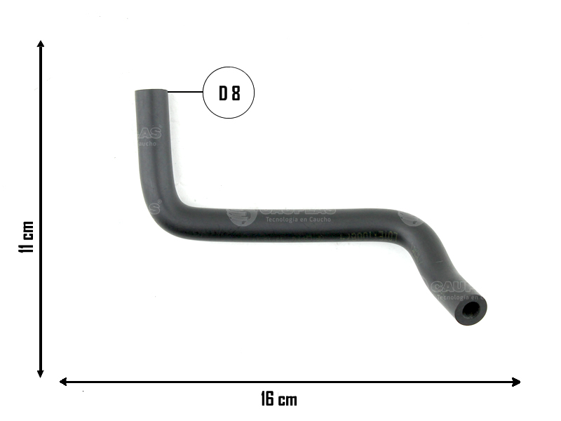 CAUPLAS MANGUERA VENTILACION MOTOR FORD FIESTA I =YACO 2741