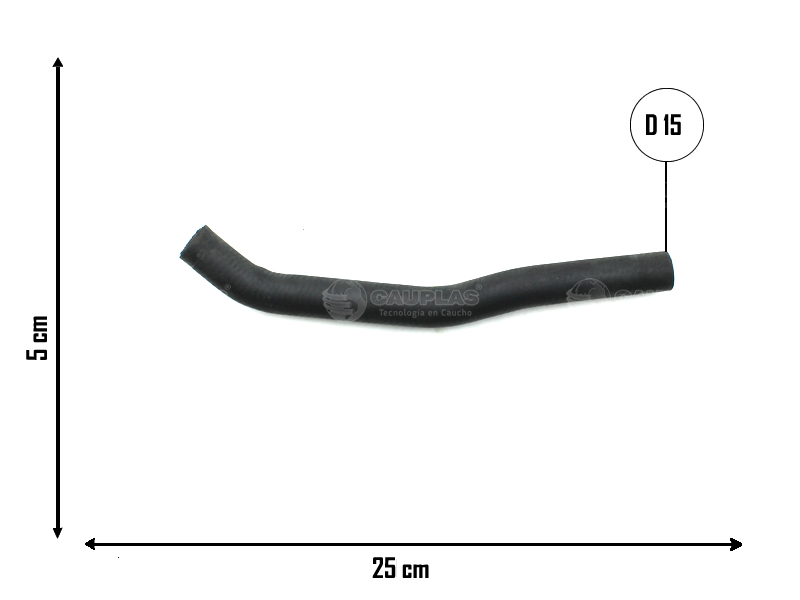 CAUPLAS MANGUERA CALEFACCION ENTRADA FIESTA II = YACO 3507