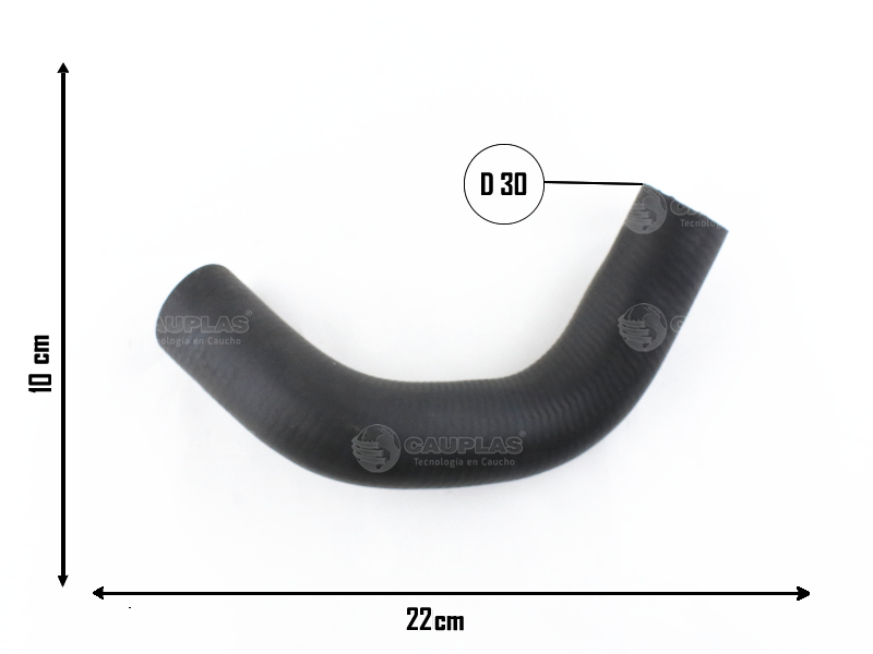 CAUPLAS MANGUERA RADIADOR INFERIOR RENAULT 12 GORDINI OEM:7702024918 =YACO 835