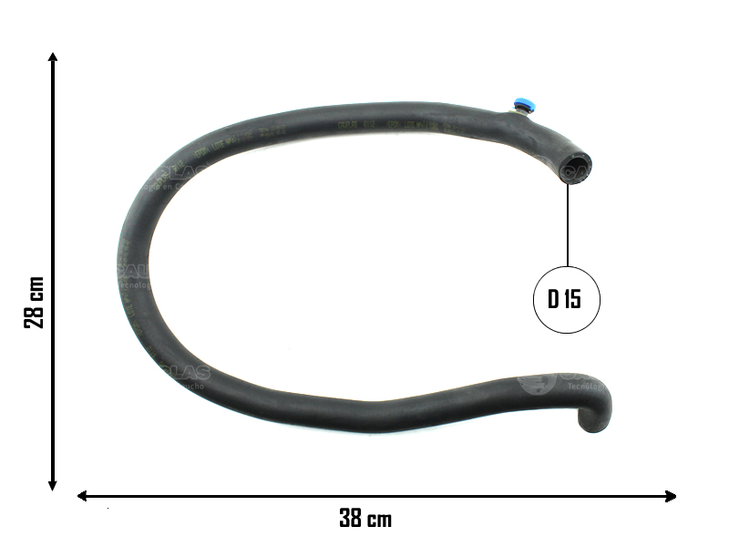 CAUPLAS MANGUERA CALEFACTOR ENTRADA R11 R9 OEM:7700762481 =YACO 487