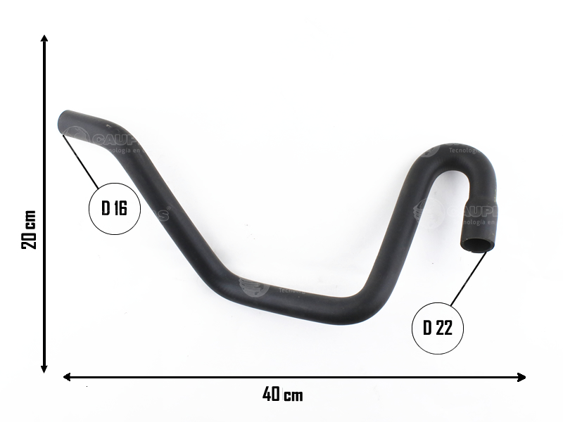 CAUPLAS MANGUERA CALEFACTOR A TAPA DE CILINDRO RENAULT TRAFIC I OEM:7702089704 =YACO 199