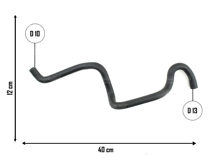 CAUPLAS MANGUERA BOMBA DE AGUA A CARBURADOR R5 R9 R11 R19 = YACO 447