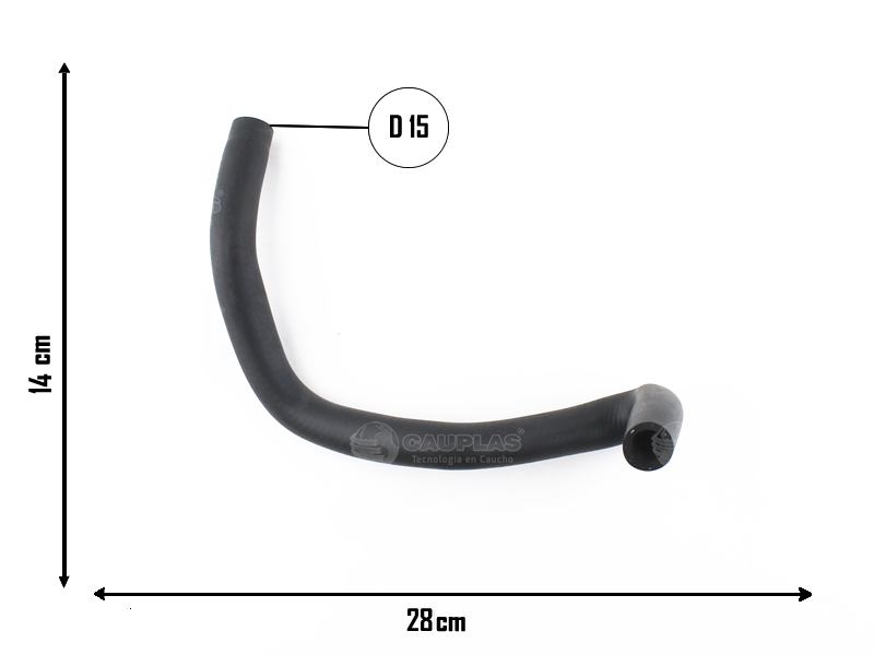 CAUPLAS MANGUERA INTECAMBIADOR ACEITE SAL. RENAULT TRAFIC I OEM:7700310051 =YACO 2381