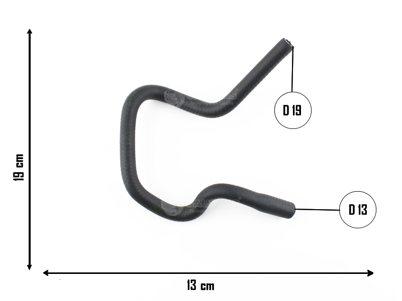 CAUPLAS MANGUERA CIRCULACION DE AGUA RENAULT 9 / 11 / 18 OEM:7702080733