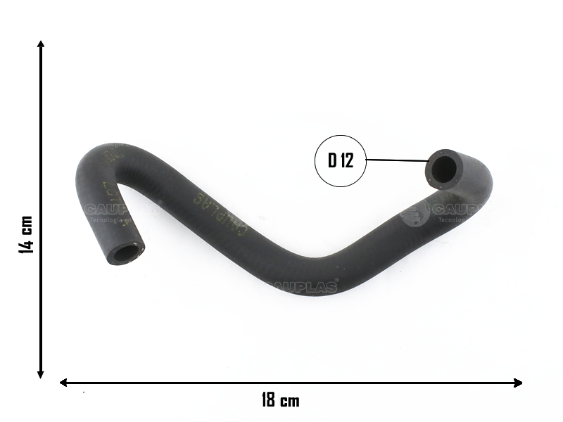 CAUPLAS MANGUERA CONEX A BOMBA DE AGUA RENAULT 18 FUEGO   =YACO 3021