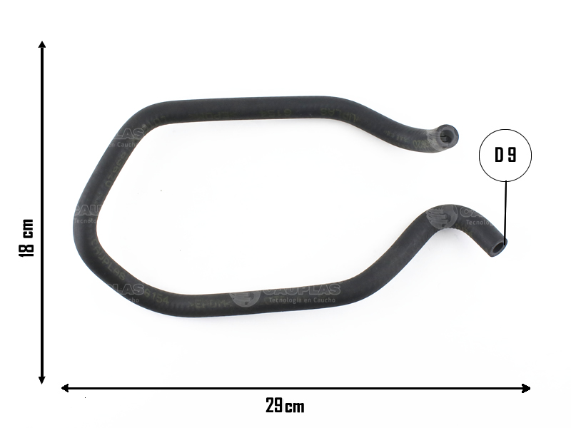 CAUPLAS MANGUERA RADIADOR DE ACEITE A CONECTOR T RENAULT 18 FUEGO  =YACO 183