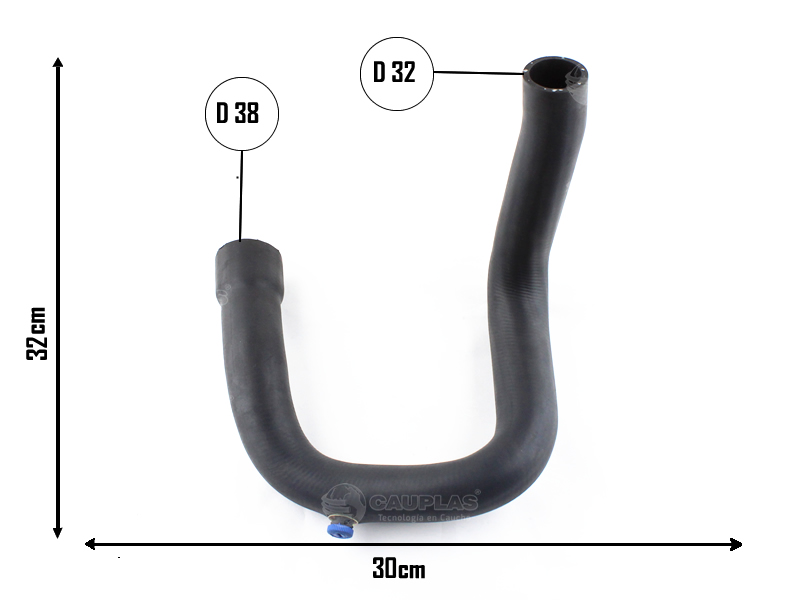 CAUPLAS MANGUERA RADIADOR INFERIOR RENAULT 18 FUEGO OEM:7702054867 =YACO 101