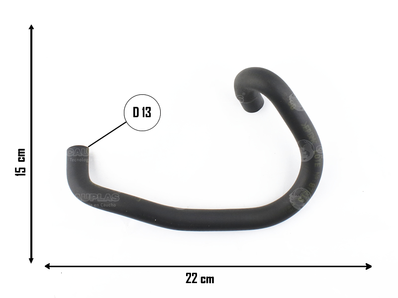 CAUPLAS MANGUERA PASO DE AGUA CALIENTE  RENAULT 19 CLIO I TRAFIC I OEM:7702087491 =YACO 1856/1891