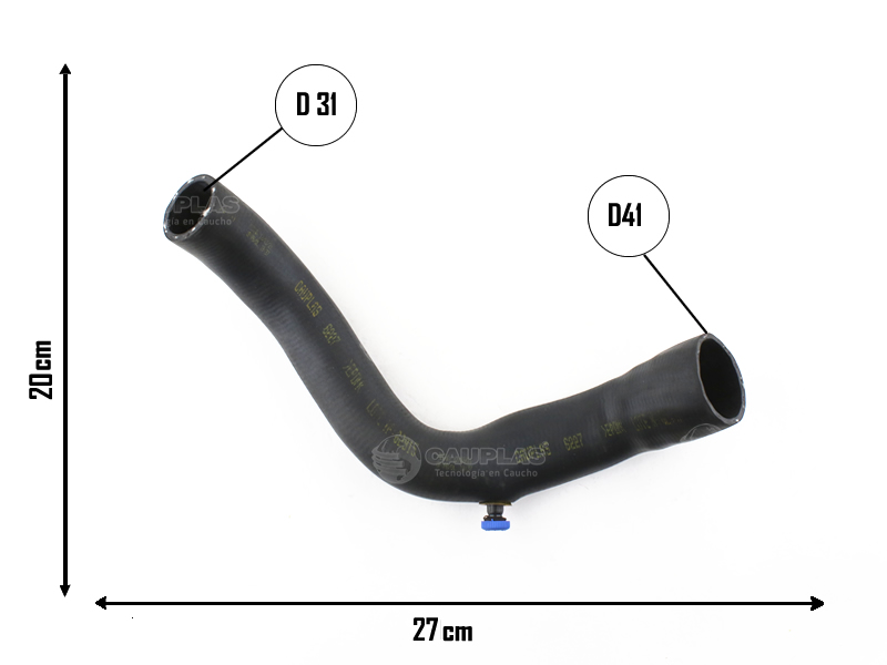 CAUPLAS MANGUERA RADIADOR SUPERIOR RENAULT EXPRESS CLIO I OEM:7702224279 =YACO 1859