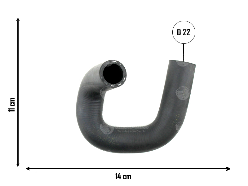 CAUPLAS MANGUERA CALEFACTOR ENTRADA/SALIDA RENAULT CLIO I OEM:7702226979 =YACO 1715