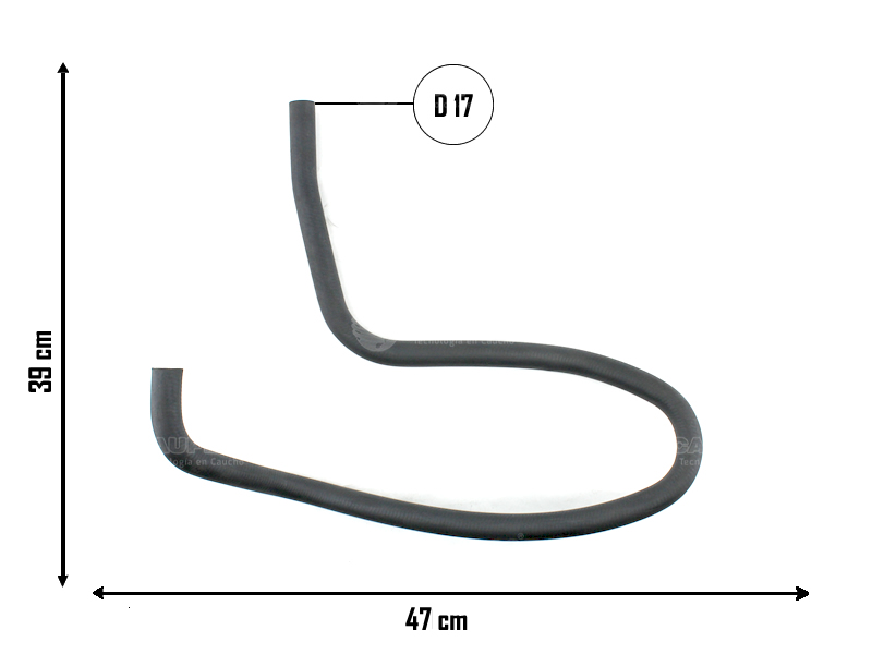 CAUPLAS MANGUERA CALEFACTOR IZQ RENAULT 12 OEM:7700522929 =YACO 730