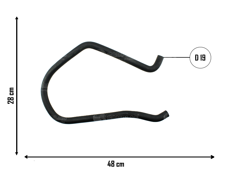 CAUPLAS MANGUERA CALEFACTOR  RENAULT 12 =YACO 88