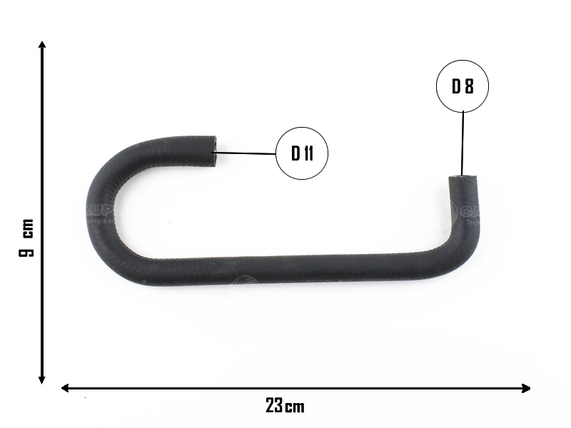 CAUPLAS MANGUERA MULTIPLE DE ADMISION A TAPA DE CILINDRO RENAULT 12  =YACO 692