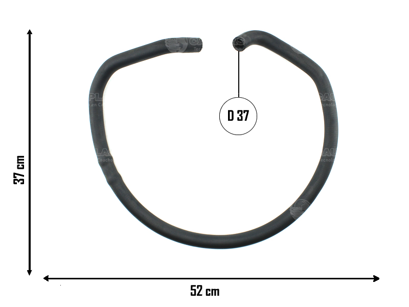 CAUPLAS MANGUERA CALEFACTOR A BOMBA DE AGUA Y DRENAJE RENAULT 12 =YACO 770