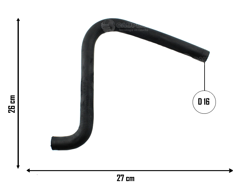 CAUPLAS MANGUERA REFRIGERACION RENAULT 18 FUEGO =YACO 179/1425