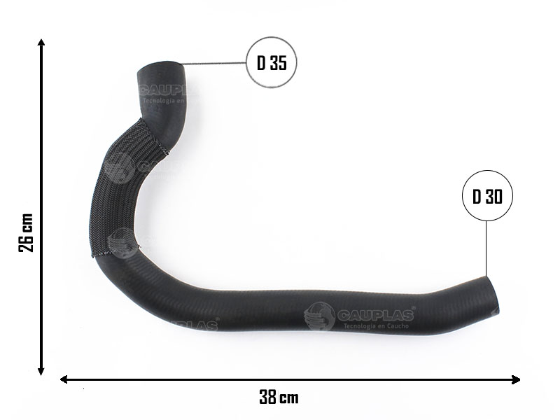 CAUPLAS MANGUERA RADIADOR INFERIOR RENAULT 18 TRAFIC I OEM:7702085098 =YACO 1024