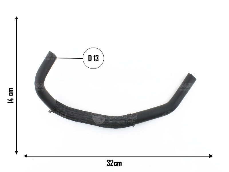 CAUPLAS MANGUERA DE BOMBA DE AGUA A RAD DE ACEI RENAULT 19 CLIO I OEM:7702220599 =YACO 1996