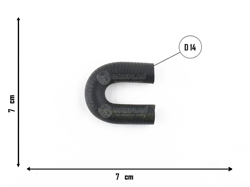 CAUPLAS MANGUERA BOMBA DE AGUA A TUBO RIGIDO RENAULT 21 = YACO 1167